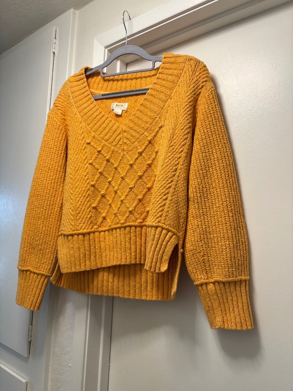Maeve / Anthropologie sunny orange sweater - size XS